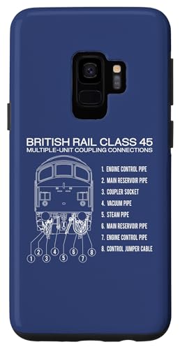 Hülle für Galaxy S9 Peak-Lokomotiven der Klasse 45 verwendet werden von Train Spotter Rail Fan-Geschenke