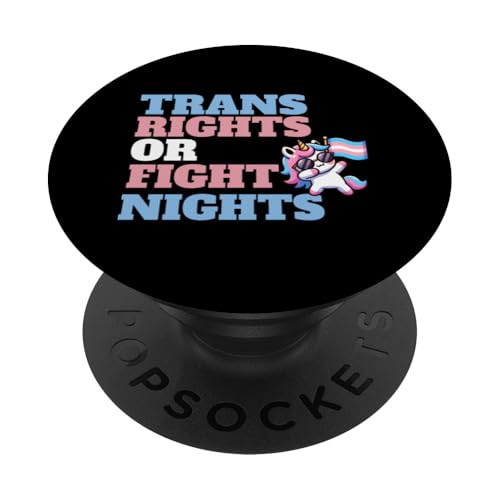 Transrechte Sind Menschenrechte unterstützung PopSockets Klebender PopGrip von Trans Rechte Unterstützer