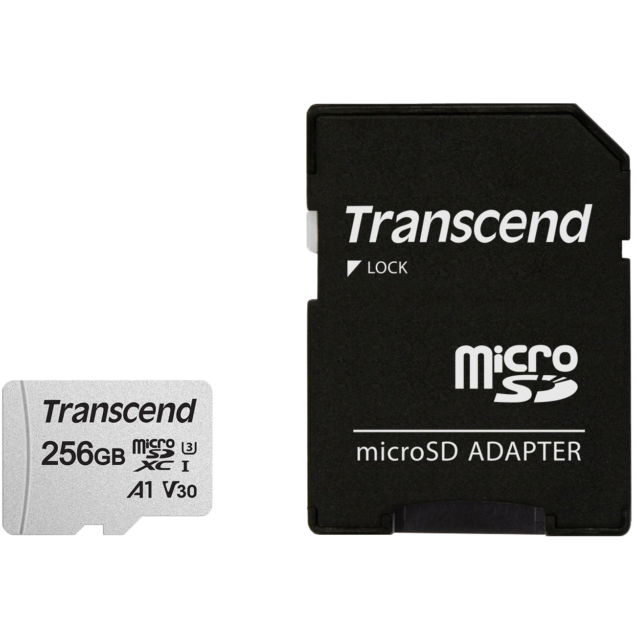 Transcend 300S-A 256 GB microSDHC UHS-1 U3 with adapter von Transcend