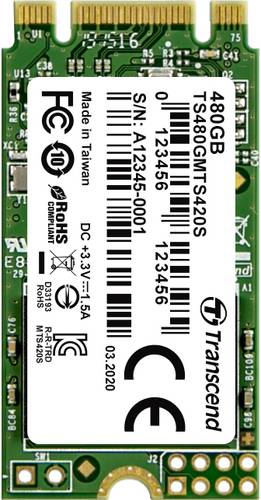 Transcend 420S 480GB Interne M.2 SATA SSD 2242 M.2 SATA 6 Gb/s Retail TS480GMTS420S von Transcend