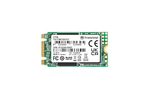 Transcend MTS570T, M.2 Intern SSD-Laufwerk SATA III Industrieausführung, 1 TB, SSD von Transcend