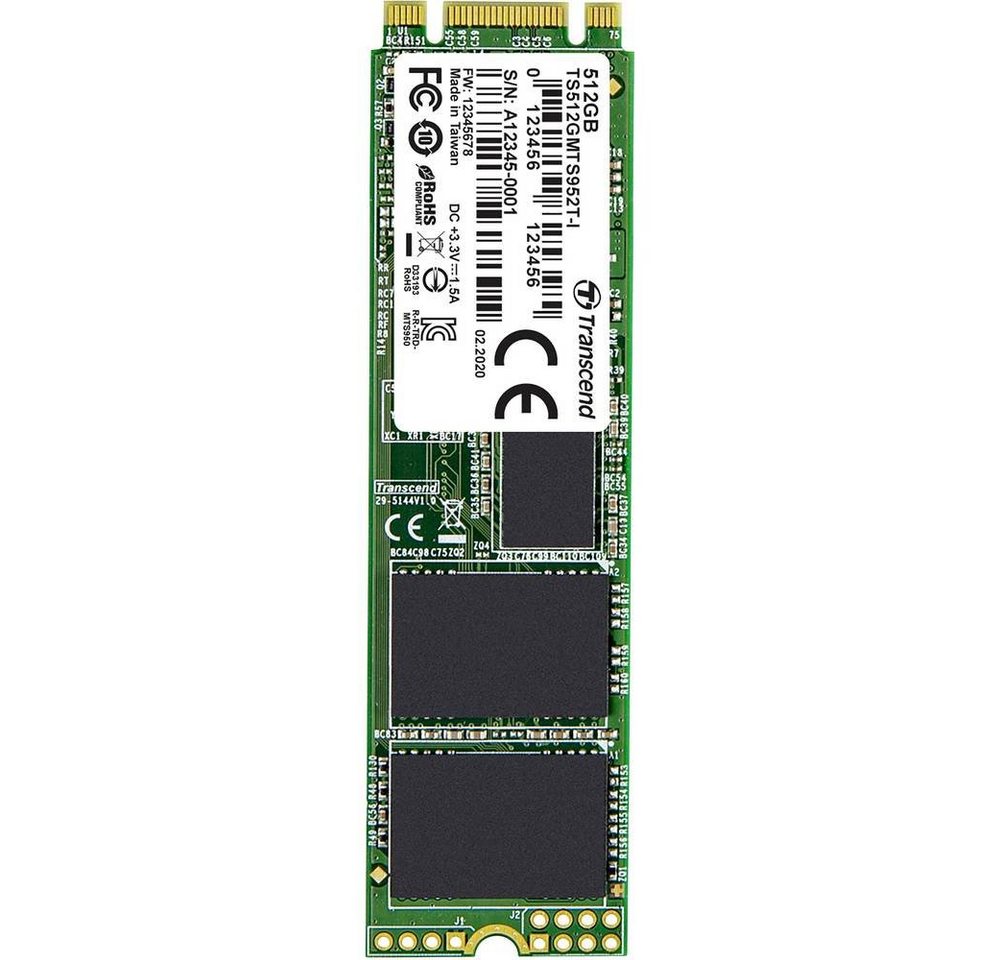 Transcend MTS952T-I SATA III M.2 SSDs SSHD-Hybrid-Festplatte von Transcend