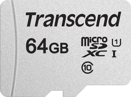 Transcend Premium 300S microSDXC-Karte 64GB Class 10, UHS-I, UHS-Class 1 inkl. SD-Adapter von Transcend