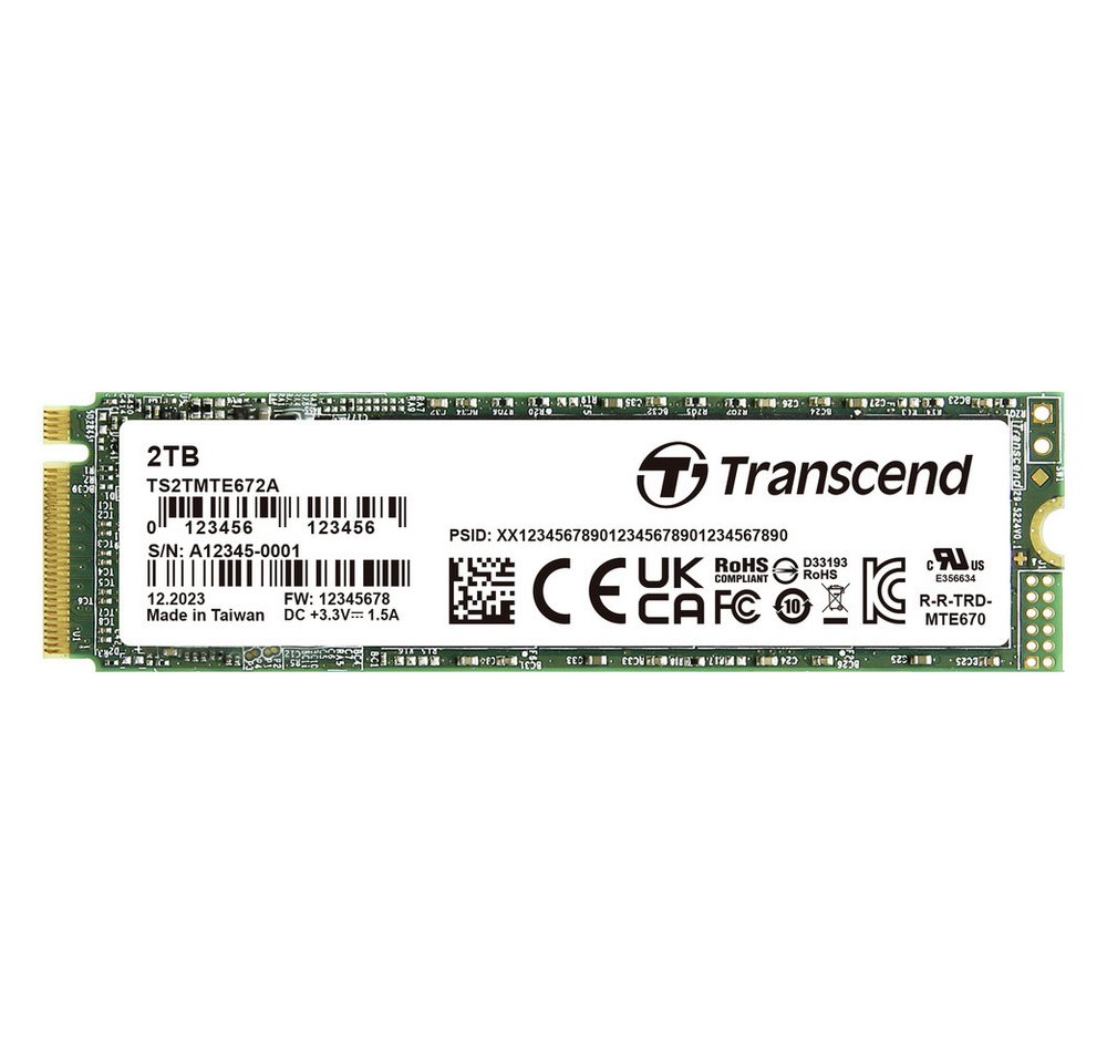 Transcend Transcend 2 TB Interne PCIe SSD TS2TMTE672A-VS1 interne SSD (2) von Transcend