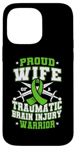 Hülle für iPhone 14 Pro Max Stolze Frau eines traumatischen Gehirnverletzungskriegers von Traumatic Brain Injury Awareness Month TBI Designs