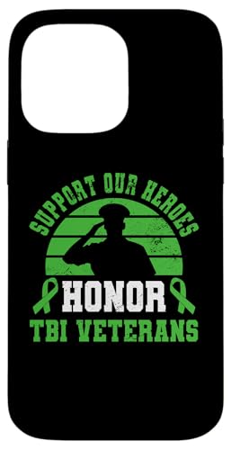 Hülle für iPhone 14 Pro Max Veterans Day TBI Warrior Veteran mit traumatischer Hirnverletzung von Traumatic Brain Injury Awareness Month TBI Designs