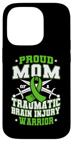 Hülle für iPhone 14 Pro Stolze Mutter einer traumatischen Hirnverletzung, Kriegerin für Mutter von Traumatic Brain Injury Awareness Month TBI Designs