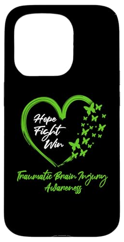 Hülle für iPhone 15 Pro Hope Fight Win | Bewusstsein für traumatische Hirnverletzungen | TBI Warrior von Traumatic Brain Injury Awareness Month TBI Designs