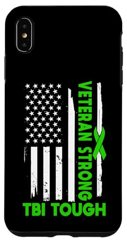 Hülle für iPhone XS Max Amerikanische Flagge Traumatische Gehirnverletzung Veteran USA TBI Warrior von Traumatic Brain Injury Awareness Month TBI Designs