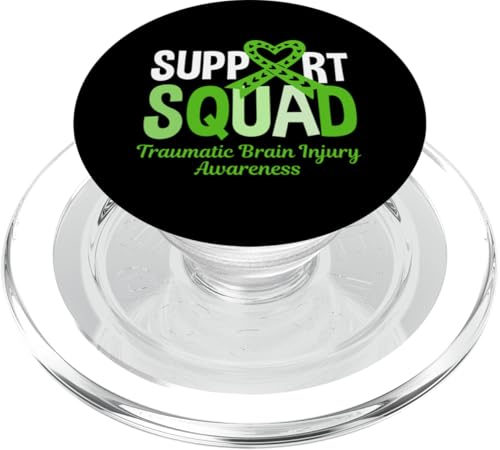 Support Squad Traumatische Gehirnverletzungen Bewusstsein PopSockets PopGrip für MagSafe von Traumatic Brain Injury Awareness Month TBI Designs