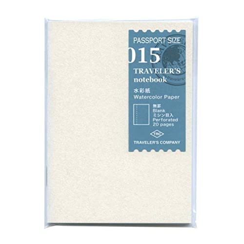 Watercolor Paper Notebook Nachfüllmine 015 für Traveler's Notebook Passport Size von Designphil