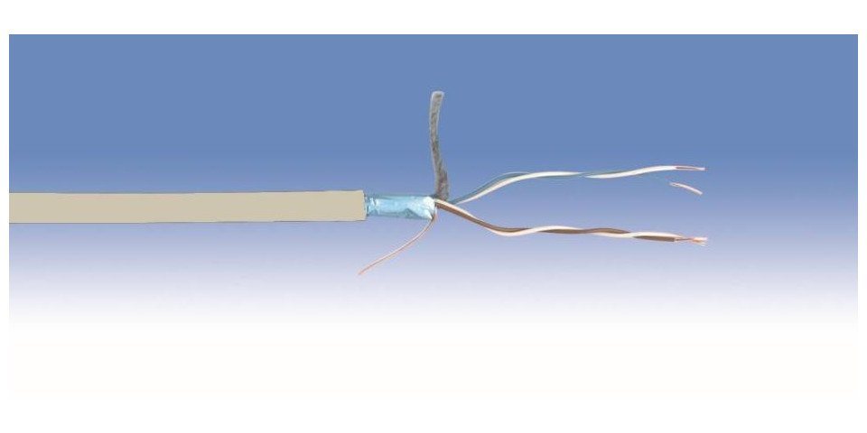 Trend Line Netzwerkkabel Cat 5e 250 Mhz - 25 Meter, grau Netzwerk-Adapter von Trend Line