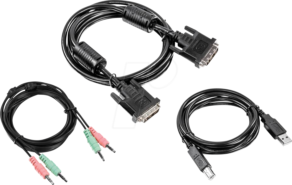 TRN TK-CD06 - KVM Kabel Set, DVI, USB, Audio, 1,8 m von Trendnet