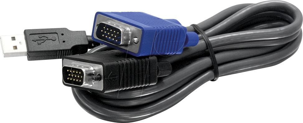 TRN TK-CU10 - KVM-Kabel, VGA, USB, 3,0 m von Trendnet