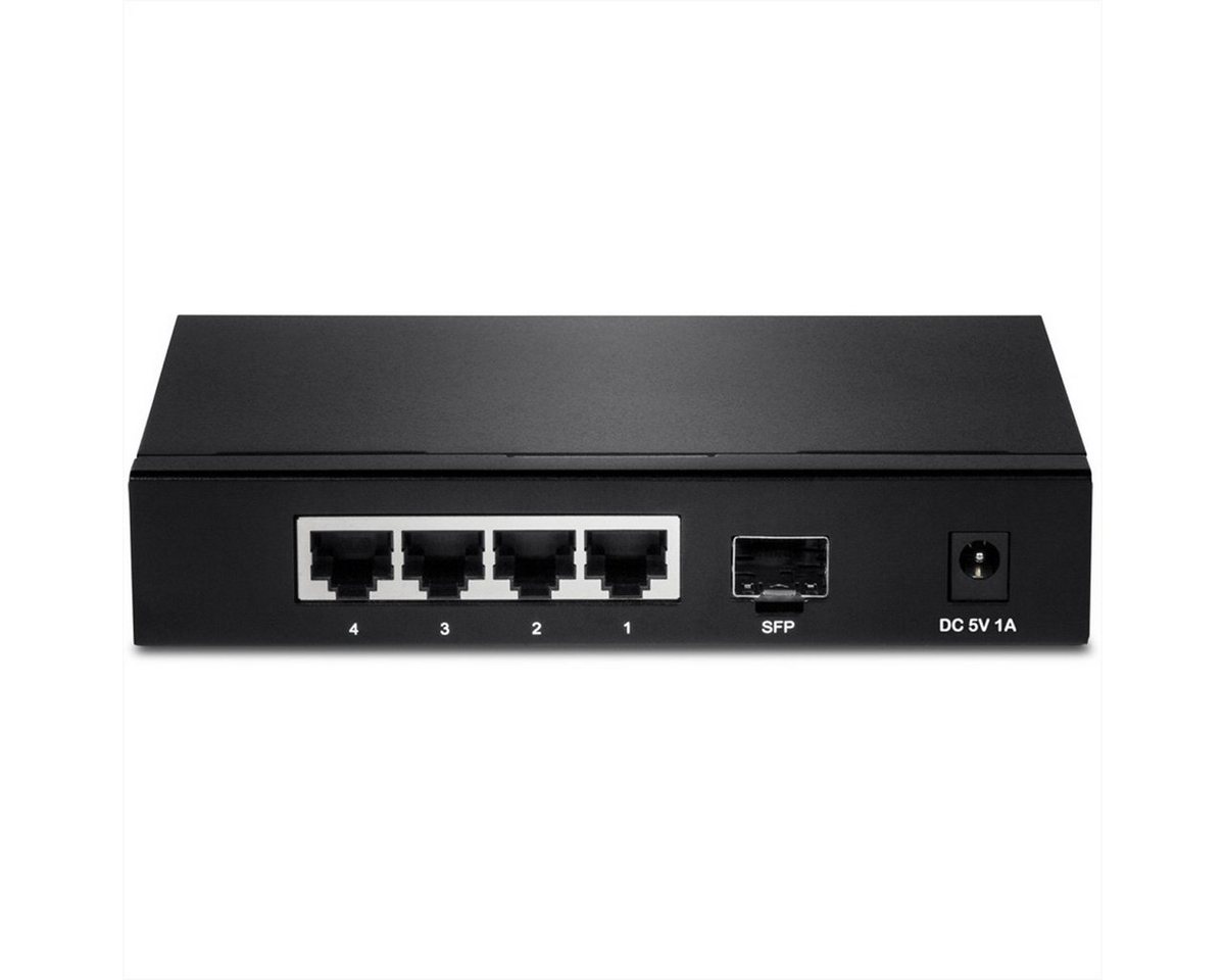 Trendnet TEG-S51SFP Gigabit Ethernet (10/100/1000) Schwarz Netzwerk Switch Netzwerk-Switch von Trendnet