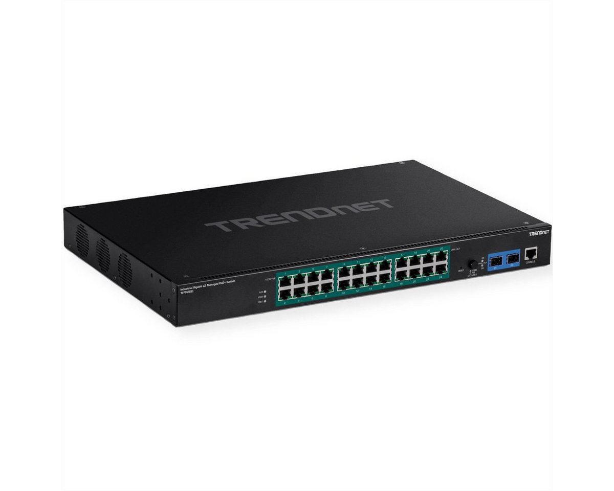 Trendnet TI-RP262i 26-Port Industrial Rackmount PoE+ Switch Gigabit L2 Managed Netzwerk-Switch von Trendnet