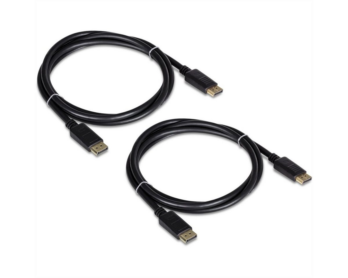 Trendnet TK-DP06/2 DisplayPort 1.2 Kabel Audio- & Video-Kabel, DisplayPort Männlich (Stecker), DisplayPort Männlich (Stecker) (180.0 cm), 2er Pack von Trendnet