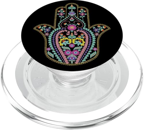 Colorful Bohemian Hamsa Henna PopSockets PopGrip für MagSafe von Trendy Apparel