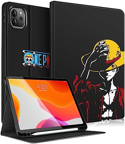 Trendy Fan Schutzhülle für iPad Air 5. Generation/Air 4. 10,9 Zoll/iPad Pro 11 Zoll Hülle für Kinder Teenager Jungen Mädchen Frauen Anime Charakter Folio Stifthalter Cartoon Cover für Apple i Pad Air von Trendy Fan