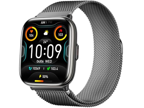 Trevi T-FIT 265A Smartwatch mit 1,75 Zoll AMOLED-Display, Always On Full Touch, kabellose Anrufe, Schlafüberwachung, Schritte, Herzfrequenz, Fitness-Tracker, wasserdicht IP67, Schwarz von Trevi