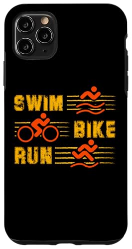 Hülle für iPhone 11 Pro Max Triathlon, Schwimmen, Radfahren, Laufen, Triathlet, Sport von Triathlon Spirit Active Lifestyle Apparel