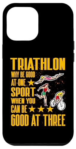 Hülle für iPhone 12 Pro Max Triathlon, Schwimmen, Radfahren, Laufen, Triathlet, Sport von Triathlon Spirit Active Lifestyle Apparel