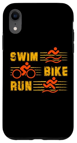 Hülle für iPhone XR Triathlon, Schwimmen, Radfahren, Laufen, Triathlet, Sport von Triathlon Spirit Active Lifestyle Apparel