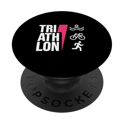 Triathlon, Schwimmen, Radfahren, Laufen, Triathlet, Sport PopSockets Klebender PopGrip von Triathlon Spirit Active Lifestyle Apparel