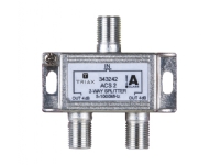 Triax 343242, Kabelsplitter, 75 Ohm, 5 - 1000 MHz, Zink, Zink, Weiblich von Triax