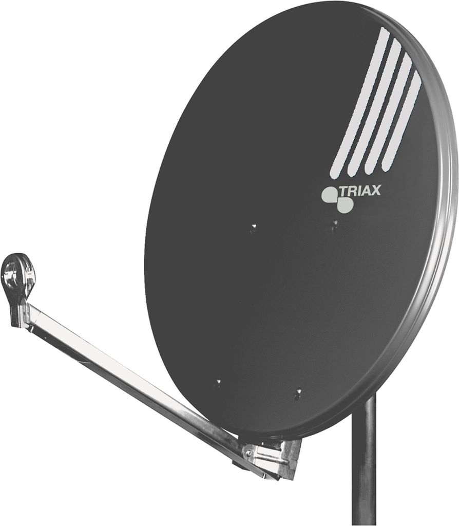 Triax Hit FESAT 65 Schwarz - Grau Satellitenantenne (350462) von Triax