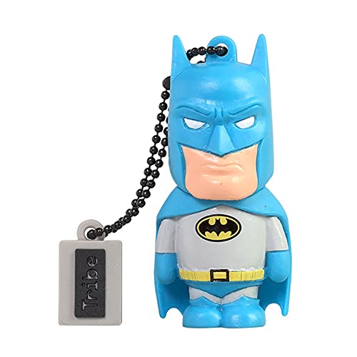 Tribe Warner Bros DC Comics Batman USB Stick 16GB Speicherstick 2.0 High Speed Pendrive Memory Stick Flash Drive, Lustige Geschenke 3D Figur, USB Gadget aus Hart-PVC mit Schlüsselanhänger – Mehrfarbig von Tribe