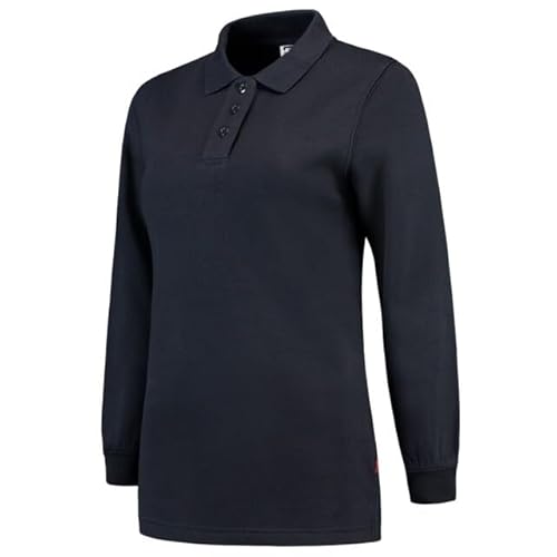 Tricorp 301007 Casual Polokragen Damen Sweatshirt, 60% Gekämmte Baumwolle/40% Polyester, 280g/m², Marine, Größe L von Haas F1 Team