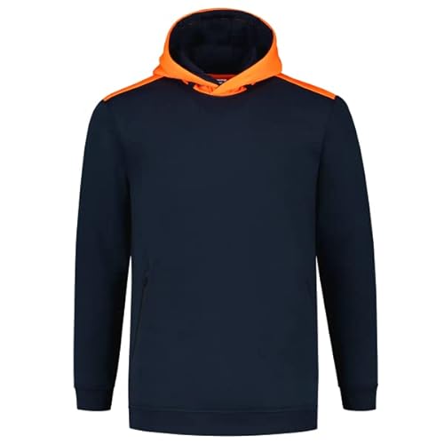 Tricorp 303005 Safety High Vis Hoodie, 80% Polyester/20% Baumwolle, 280g/m², Tinte-Fluor Orange, Größe 8XL von Haas F1 Team