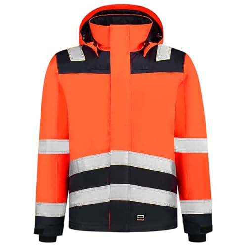 Tricorp 403023 Safety Warnschutz Bicolor Jacke, 100% Polyester, 200g/m², Fluor Orange-Tinte, Größe L von Haas F1 Team