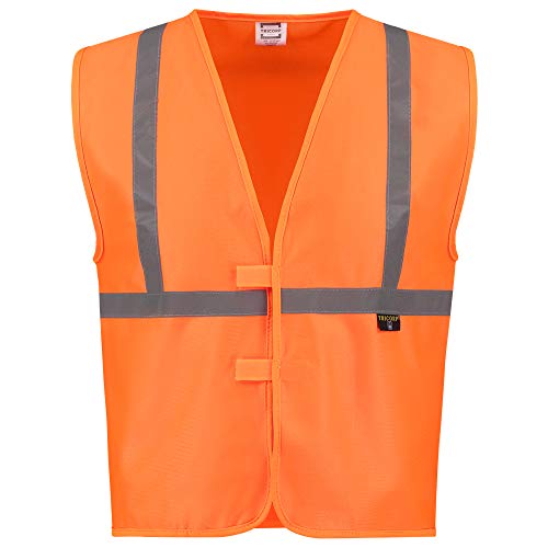 Tricorp 453020 Safety Kinder EN 1150 Warnweste, 100% Polyester, 120g/m², Fluororange, Größe 164 von Haas F1 Team