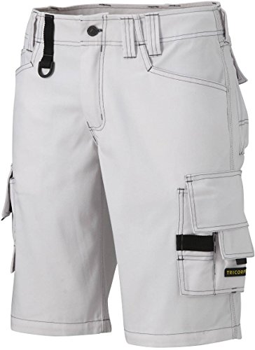 Tricorp 502006 Workwear Canvas Shorts Arbeitshose, 65% Polyester/35% Baumwolle, 100% Nylon (500D) Cordura, 300g/m², Weiß, Größe 54 von Haas F1 Team