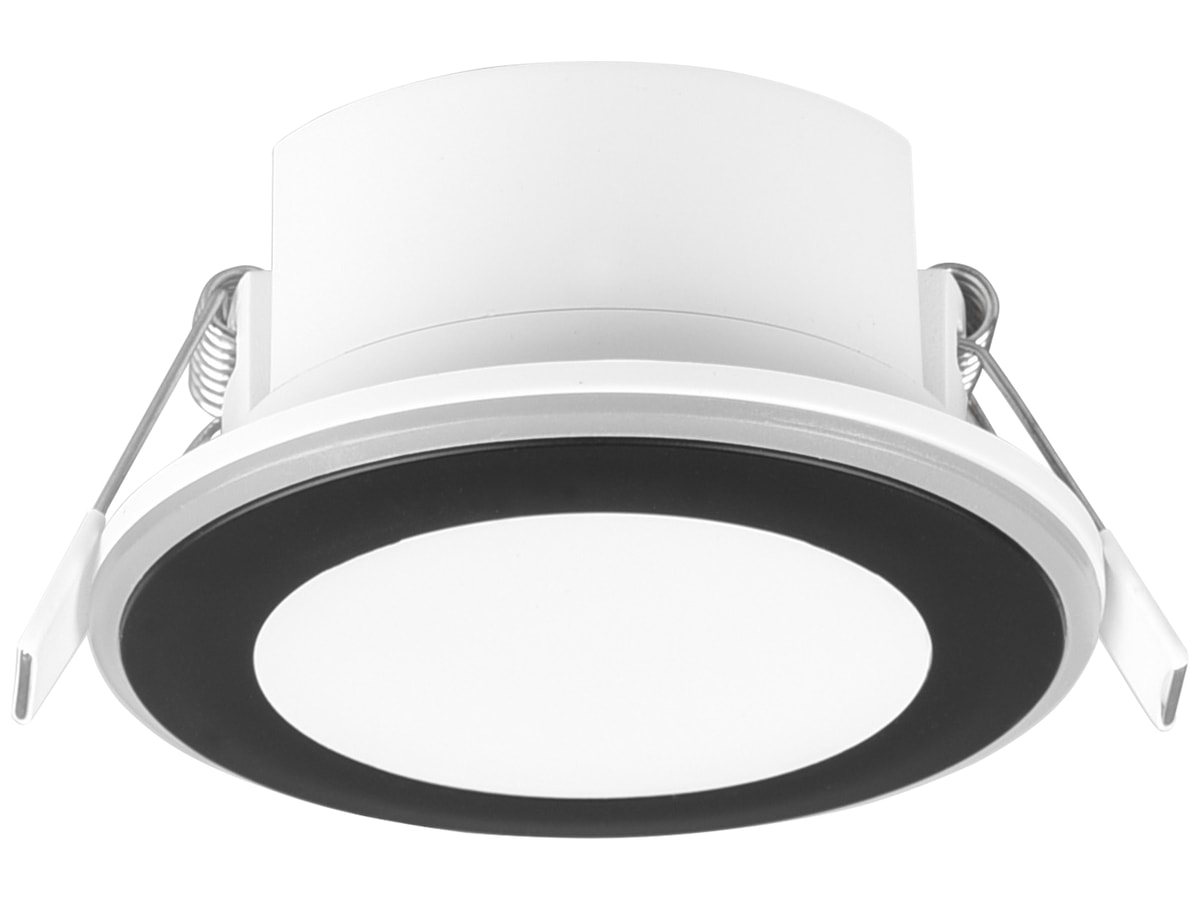 TRIO LED-Einbauleuchte Aura 652310132 schwarz, 5 W, 450 lm, 3000 K von Trio