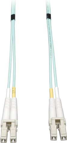 Tripp Lite 3M 10Gb Duplex Multimode 50/125 OM3 LSZH Fiber Patch Cable LC/LC Aqua 3 Meters - Patch-Kabel - LC Multi-Mode (M) zu LC Multi-Mode (M) - 3 m - Glasfaser - Duplex - 50/125 Mikrometer - OM3 - halogenfrei - Aquamarin von Tripp Lite