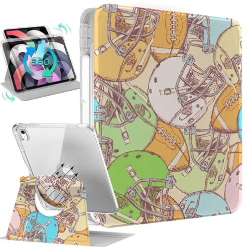 Trizoanic Drehbare Schutzhülle für iPad 10. Generation, niedliche 11 Zoll iPad-Hülle der 10. Generation, um 360 Grad drehbar, Smart-Folio, Stifthalter, automatischer Schlaf-/Wachmodus, Crazy Rugby Trizoanic Drehbare Schutzhülle für iPad 10. Generation, niedliche 11 Zoll iPad-Hülle der 10. Generation, um 360 Grad drehbar, Smart-Folio, Stifthalter, automatischer Schlaf-/Wachmodus, Crazy Rugby von Trizoanic