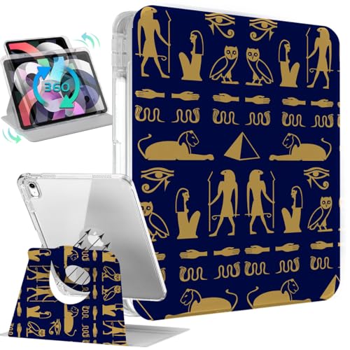 Trizoanic Drehbare Schutzhülle für iPad 10. Generation, niedliche 11 Zoll iPad-Hülle der 10. Generation, um 360 Grad drehbar, Smart-Folio, Stifthalter, automatischer Schlaf-/Wachmodus, altes Ägypten Trizoanic Drehbare Schutzhülle für iPad 10. Generation, niedliche 11 Zoll iPad-Hülle der 10. Generation, um 360 Grad drehbar, Smart-Folio, Stifthalter, automatischer Schlaf-/Wachmodus, altes Ägypten von Trizoanic