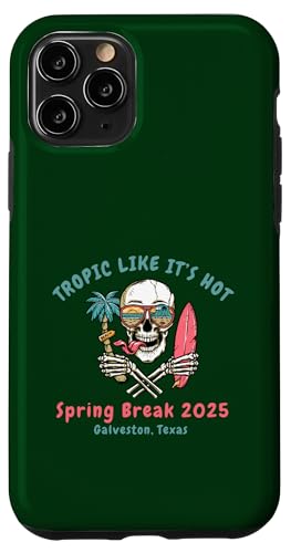 Hülle für iPhone 11 Pro Galveston Texas Tropic Als ob es heiße Frühlingsferien 2025 wären von Tropic Like It's Hot Vacation Travels Co