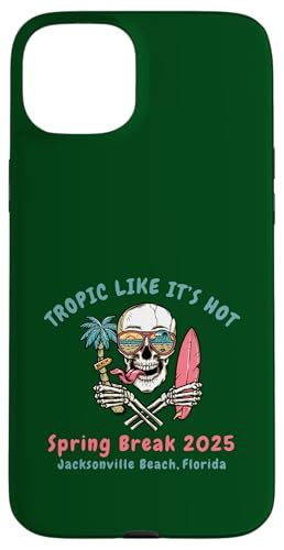 Hülle für iPhone 15 Plus Jacksonville Florida Tropic als wäre es ein heißer Frühlingsurlaub 2025 von Tropic Like It's Hot Vacation Travels Co