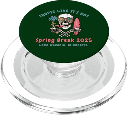 Tropisch wie der heiße Lake Waconia Minnesota Spring Break 2025 PopSockets PopGrip für MagSafe von Tropic Like It's Hot Vacation Travels Co