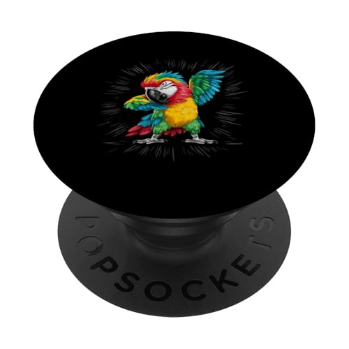 Aras Papagei für einen Vogelliebhaber Tierliebhaber PopSockets Klebender PopGrip von Tropical Bird Exotic Parrot Macaw