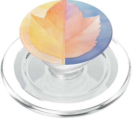 Ahornblatt abstrakte Pflanze PopSockets PopGrip für MagSafe von Tropical Leaves Pattern Love