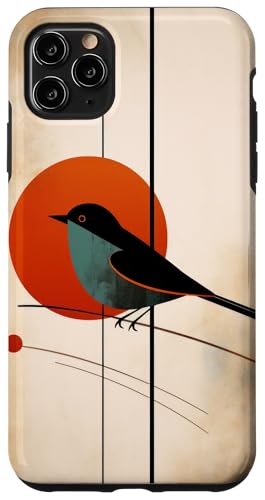 Hülle für iPhone 11 Pro Max Rotkehlchen Vogel Abstrakt Amsel agelaius Tier von Tropical Leaves Pattern Love