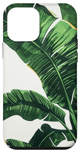 Hülle für iPhone 12 mini Bananenblätter Vegetation produzieren Person von Tropical Leaves Pattern Love