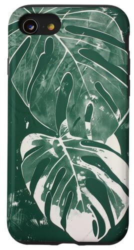 Hülle für iPhone SE (2020) / 7 / 8 Blätter Muster Monstera Pflanze grünes Blatt von Tropical Leaves Pattern Love