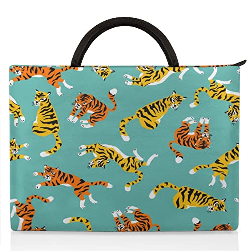 Laptophülle Tiger Laptoptasche 15 15,6 16 17 Zoll Wasserdicht Mode Leicht Laptop Aktentasche Computer Abdeckung Tasche Organizer für Männer Frauen von TropicalLife