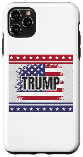 Hülle für iPhone 11 Pro Max Trump Ich stimme für die Trump-Flagge 2024, die Männer und Frauen lieben von Trump 2024